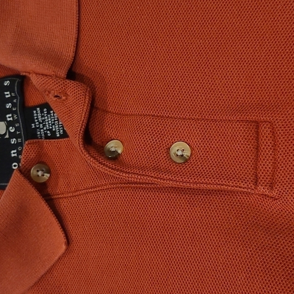 3/$20 Consensus Sportswear Red Polo Shirt - Picture 5 of 5